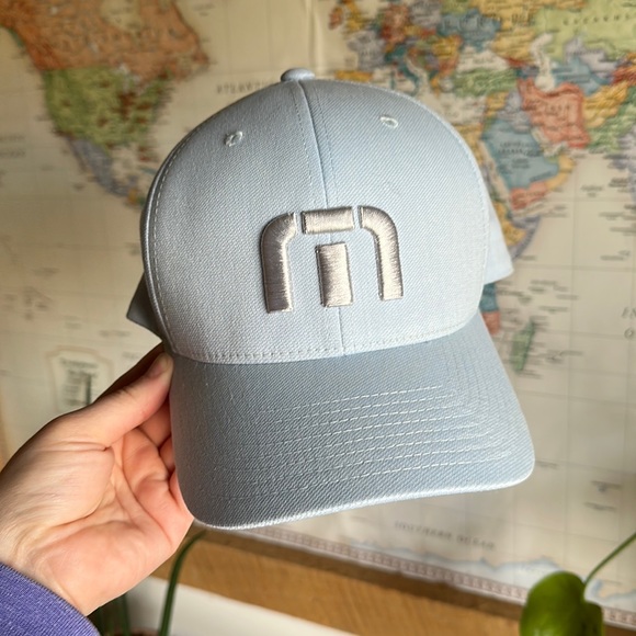 Travis Mathew Accessories 1 One Ten Flex Fit Baby Blue Golf Hat